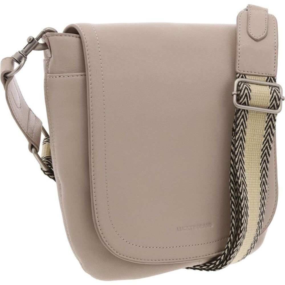 Lucky Brand Womens Rori Beige Embossed Leather Crossbody Handbag NWT - Picture 2 of 3